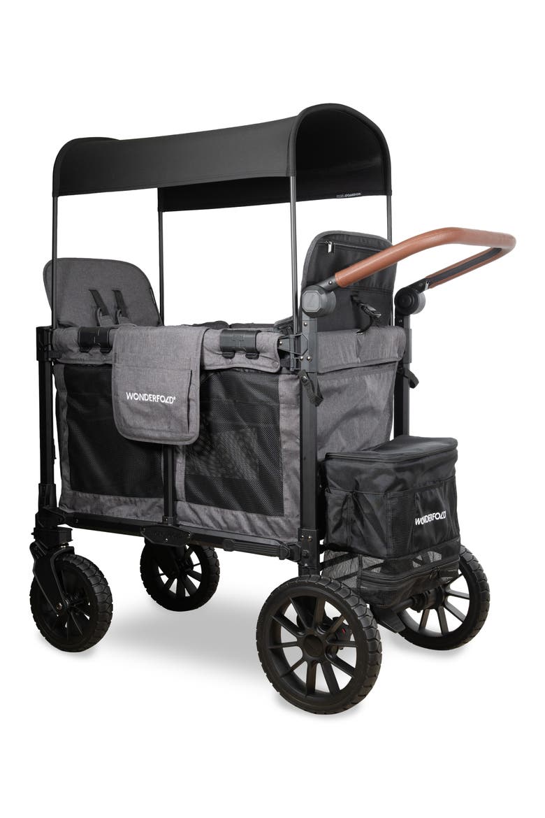 W2 Luxe Pro 2-Passenger Multifunctional Stroller Wagon, Alternate, color, GRAY