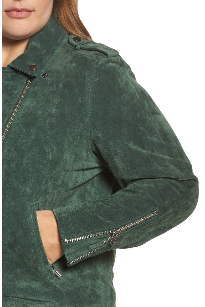 Suede Moto Jacket, Alternate, color, MOUNTAIN VIEW