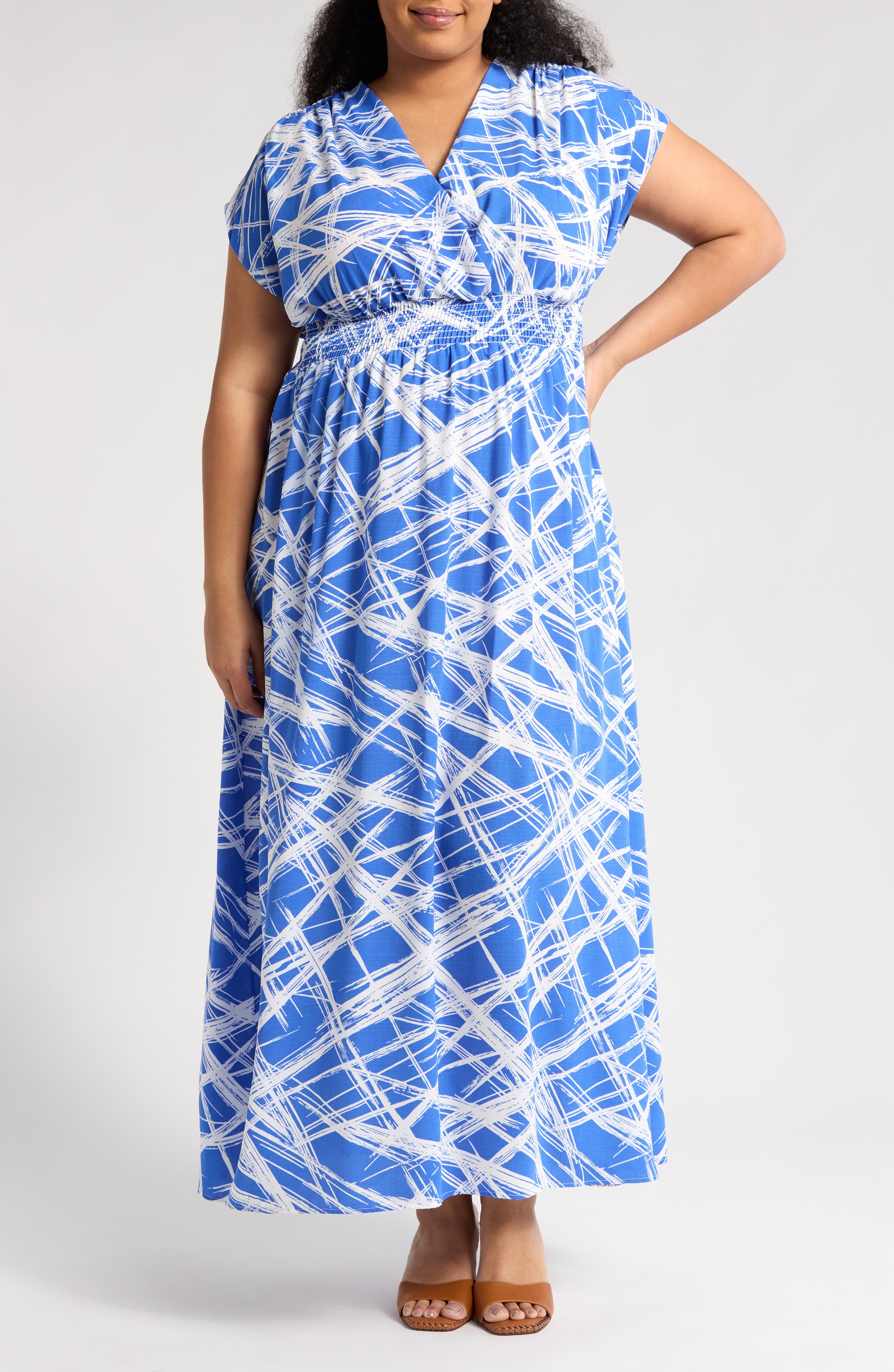 Smocked Waist Maxi Dress - image 3