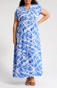 Renee C Smocked Waist Maxi Dress