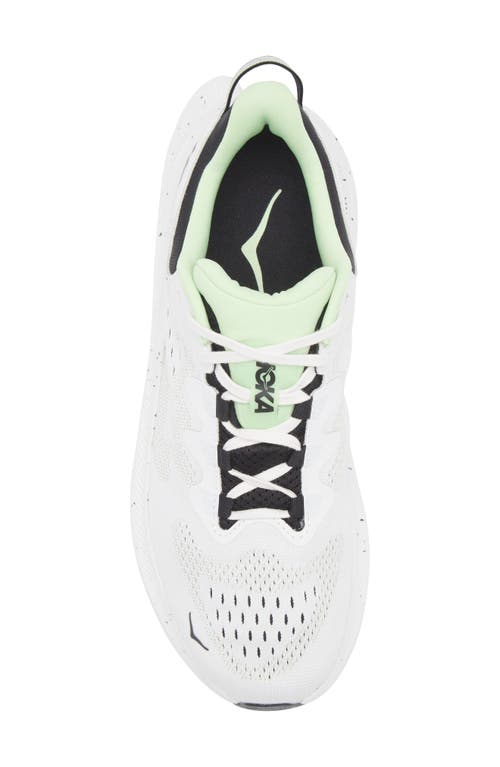Hoka Kawana 2 Canvas Sneaker In White/tart Apple