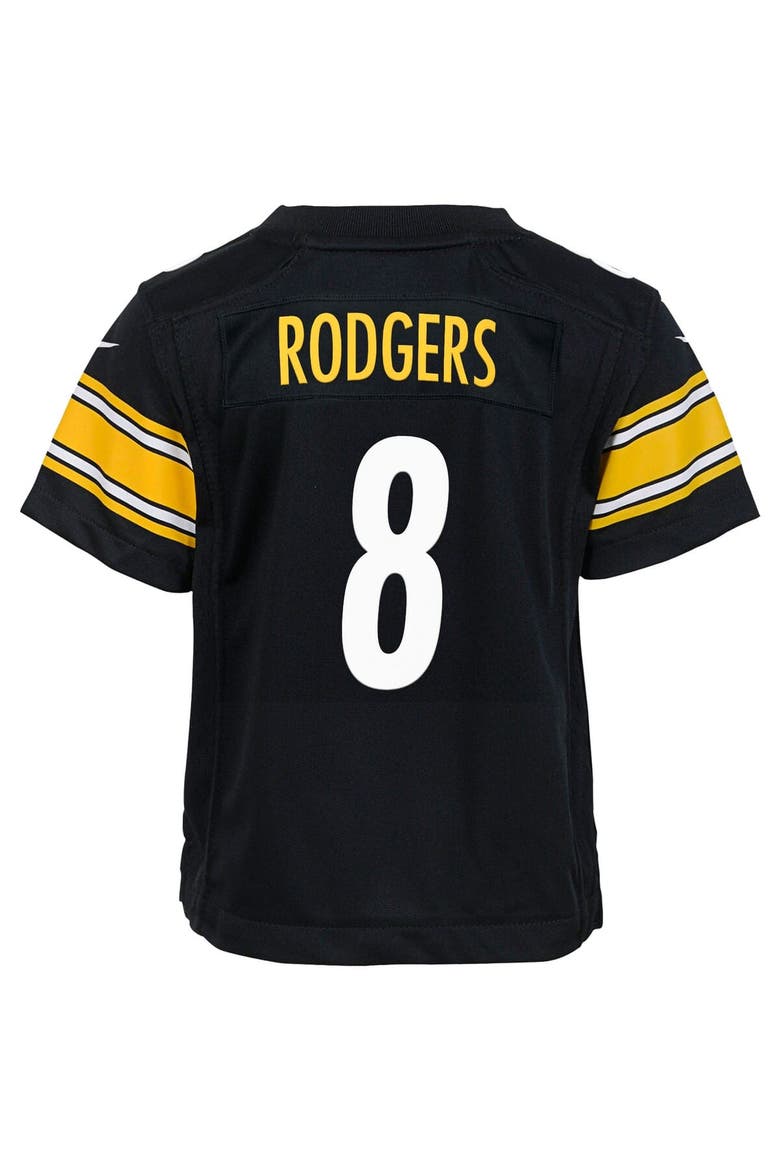 Youth Nike Aaron Rodgers Black Pittsburgh Steelers Game Jersey, Alternate, color, Black