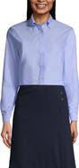 Lands' End Women's Tall Long Sleeve Oxford Dress Shirt
