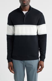 Swannies Owen Chest Stripe Golf Quarter Zip
