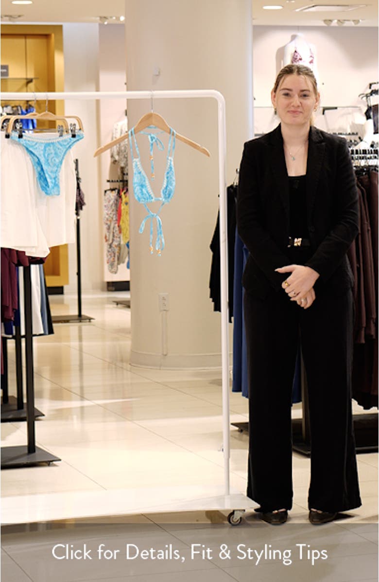 Crochet Trim Bikini Top, sales video thumbnail