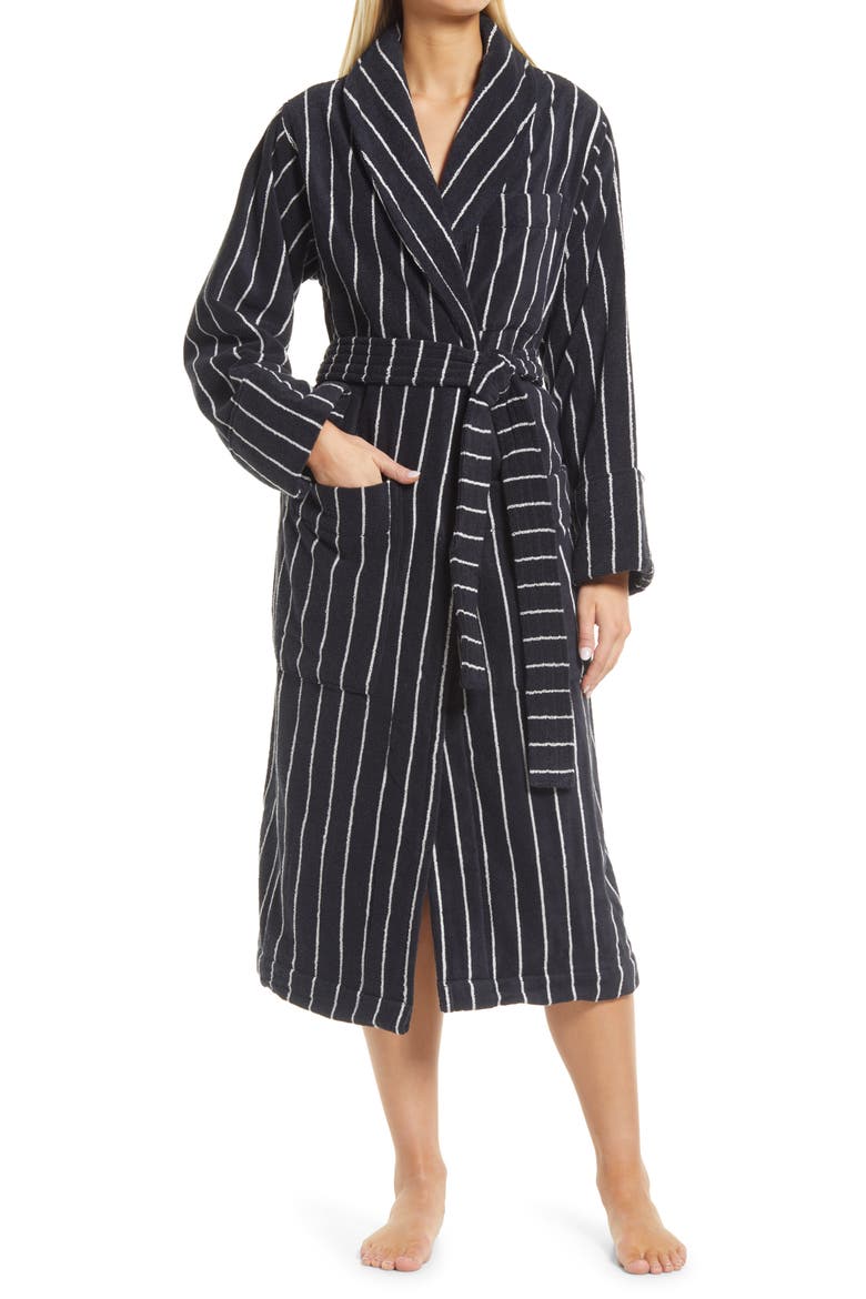 Classic Organic Cotton Bathrobe, Main, color, ANTWERP STRIPES