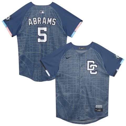 Preschool Nike CJ Abrams Blue Washington Nationals City Connect 2025 Limited Jersey