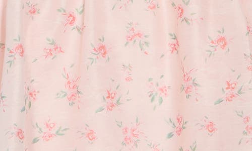 Lush Flounce Pleated Tiered Midi Dress In Pink