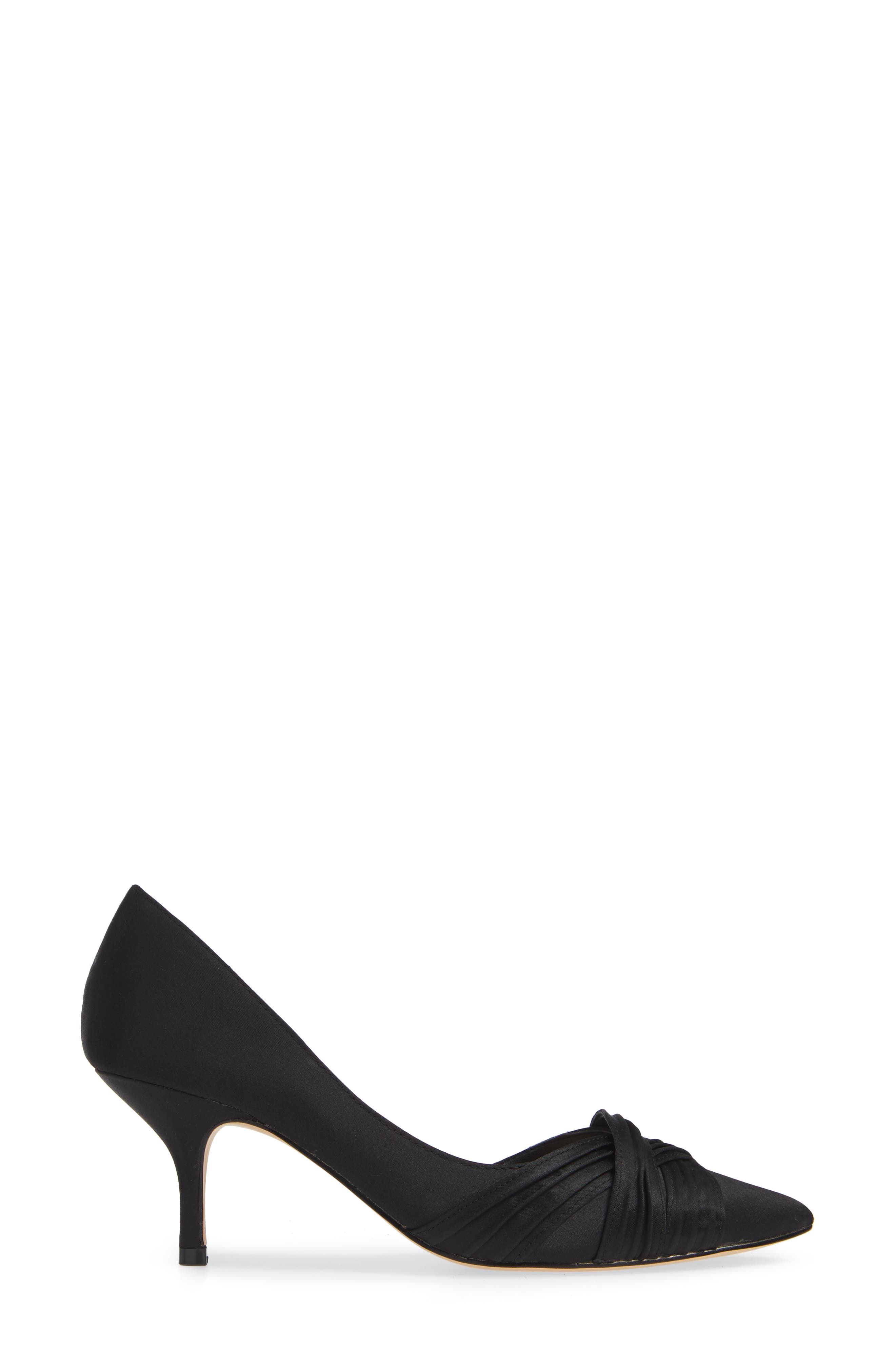 Nina Blakely Half d'Orsay Pointy Toe Pump, Alternate, color, Black Ls S