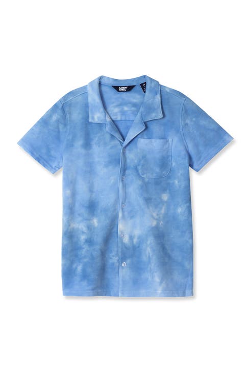 Boys Terry Knit Button Down Shirt