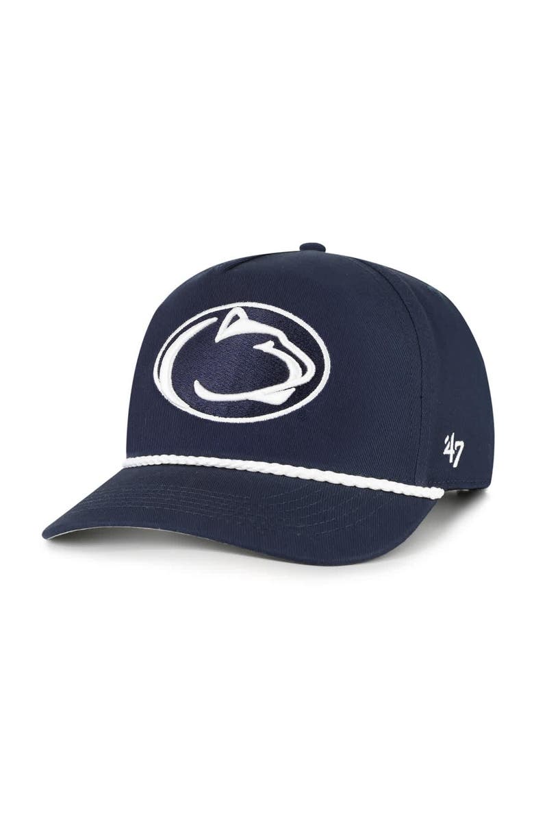 '47 Men's '47  Navy Penn State Nittany Lions Rope Hitch Adjustable Hat, Main, color, Navy