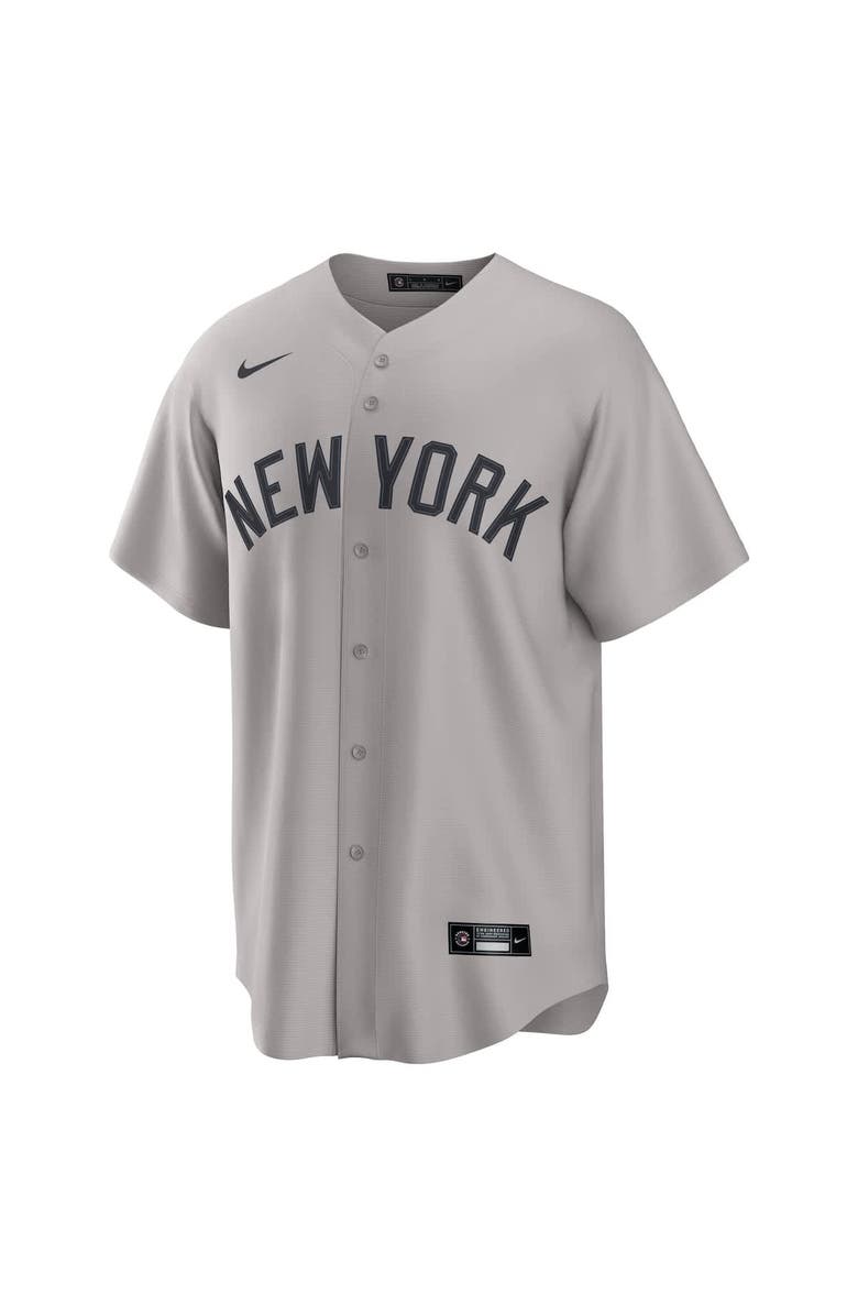Nike Men's Nike Gerrit Cole Gray New York Yankees Road 2.0 Replica Jersey, Alternate, color, Gray