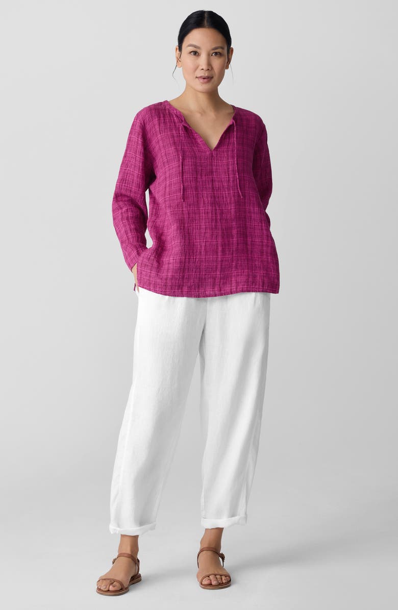 Eileen Fisher Woven Organic Linen Shirt, Alternate, color, 