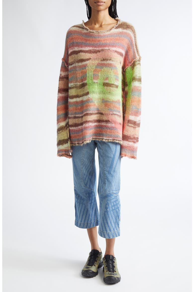 Pilgrim Loose Fit Mohair & Alpaca Blend Sweater, Alternate, color, AUTUMN LEAVES