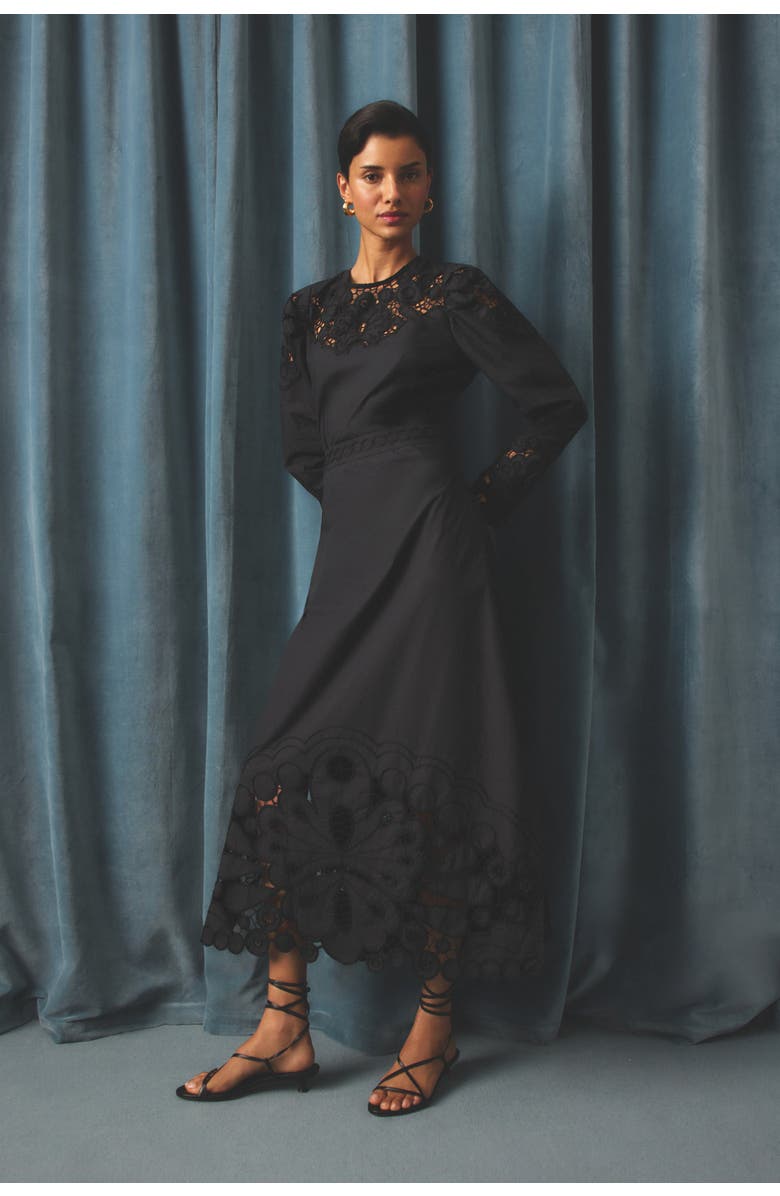 Marie Oliver Eugenia Skirt, Alternate, color, Noir