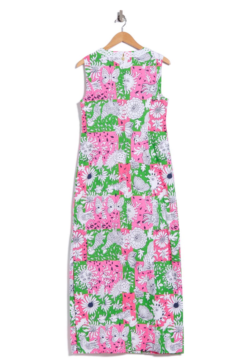Barberine Stretch Maxi Dress, Alternate, color, PINK