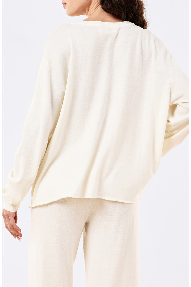 Cotton Knit Sweater, Alternate, color, SOFT CREAM