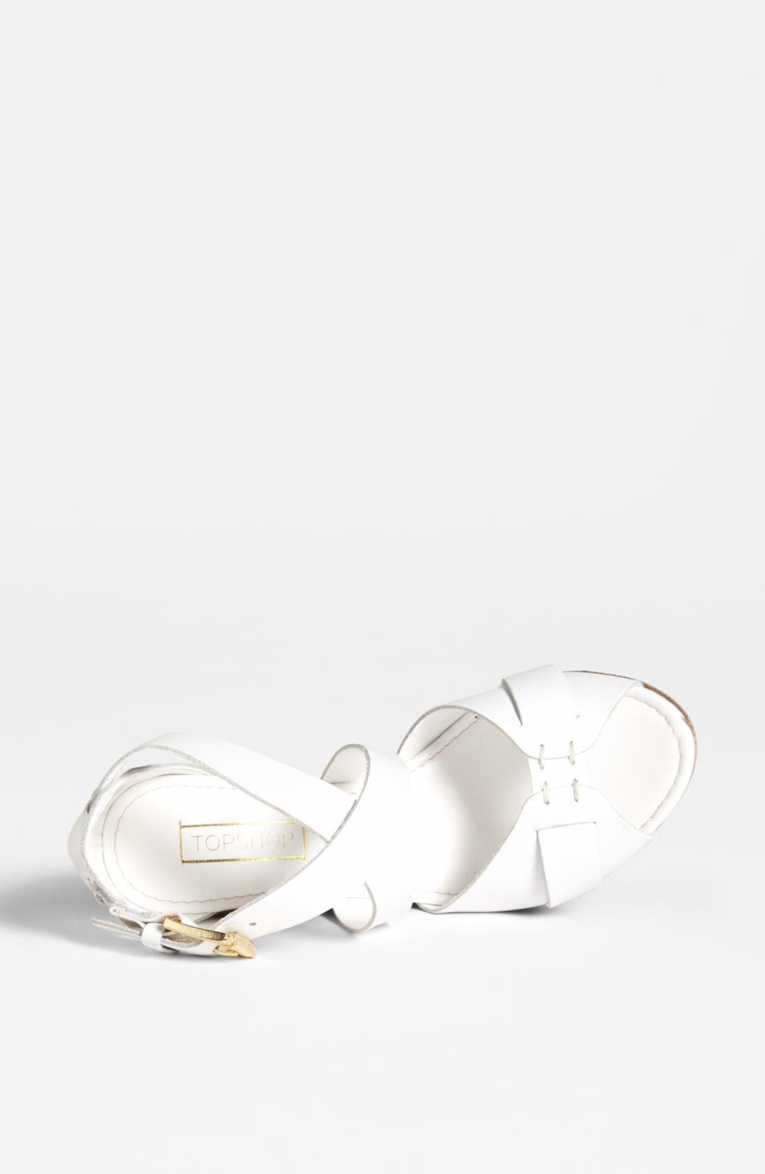 'Whippie' Wedge Sandal, Alternate, color, WHITE