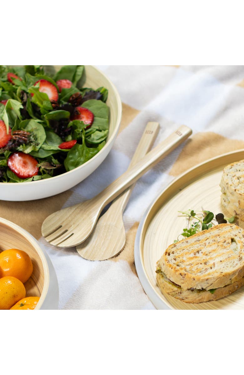 Lexa 5 Piece Bowl and Utensil Set, Alternate, color, Black