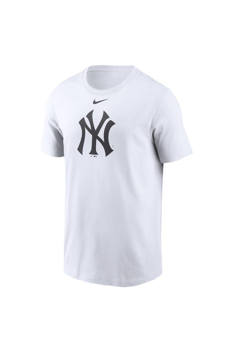 Men's Nike White New York Yankees Fuse Logo T-Shirt, Alternate, color, White