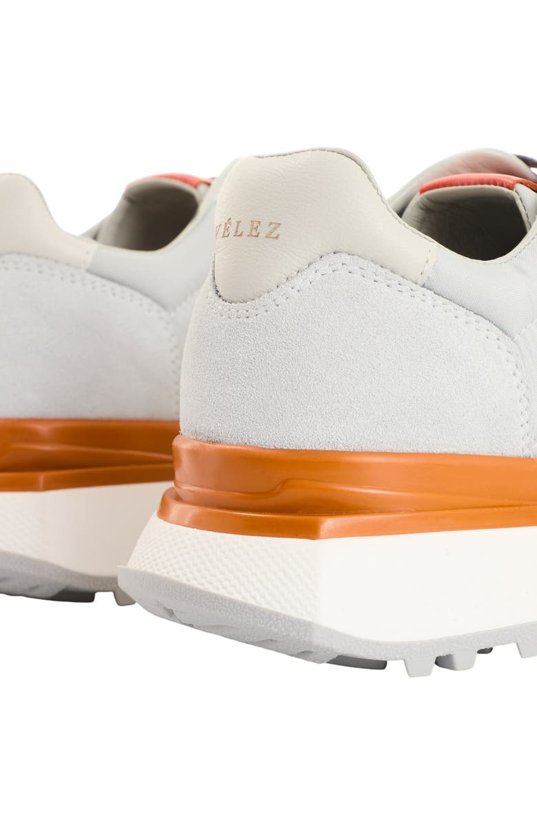 Velez Suede and Canvas Tennis Shoes Sporty Silhouette, Alternate, color, Grey