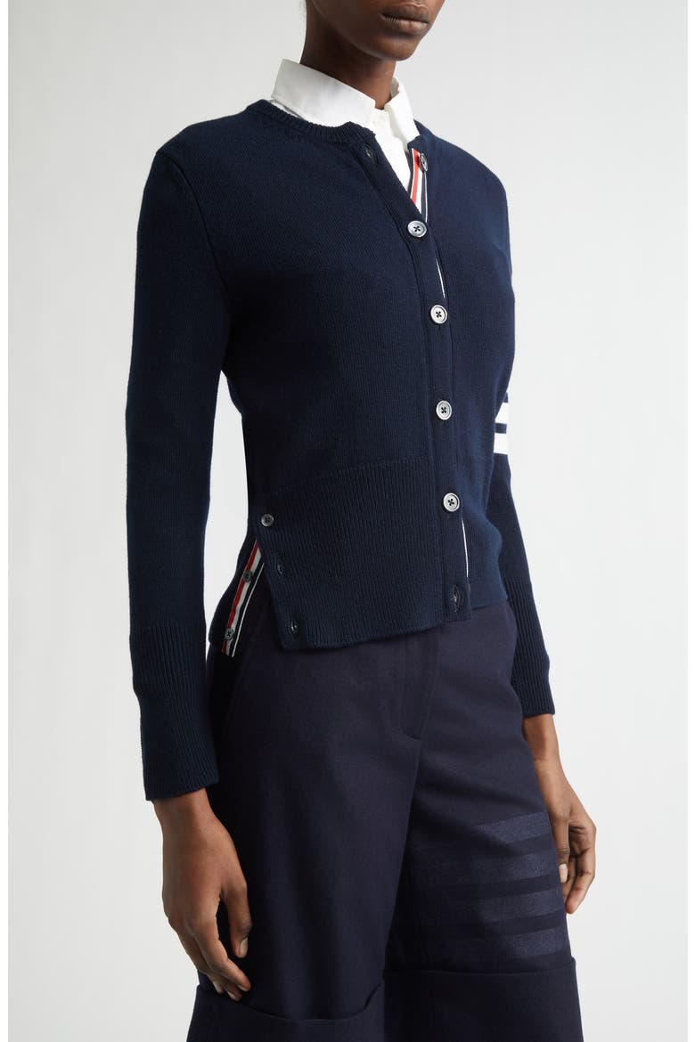 Merino Wool Cardigan, Alternate, color, NAVY