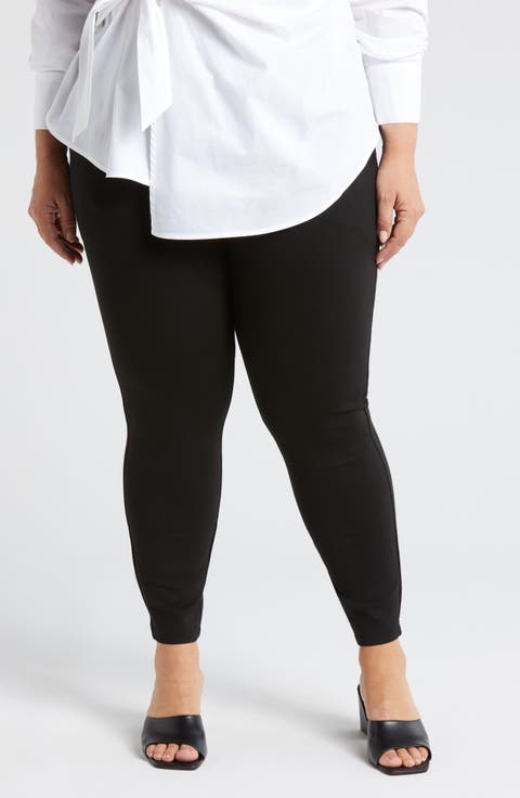 Pull-On Ponte Pants (Plus)