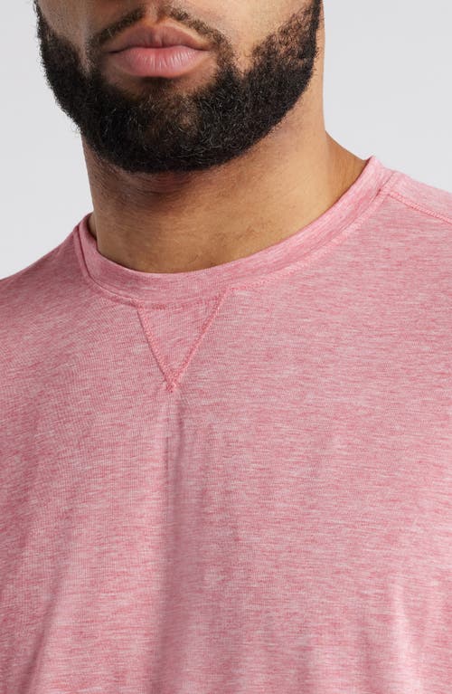 Johnnie-o Course Performance T-shirt In Rouge Red