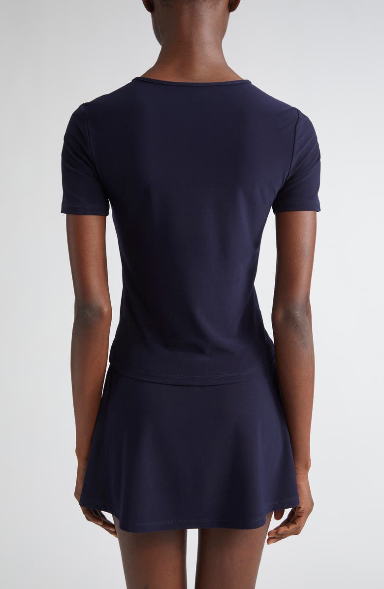 Sandy Liang Ella Jersey Top, Alternate, color, Navy