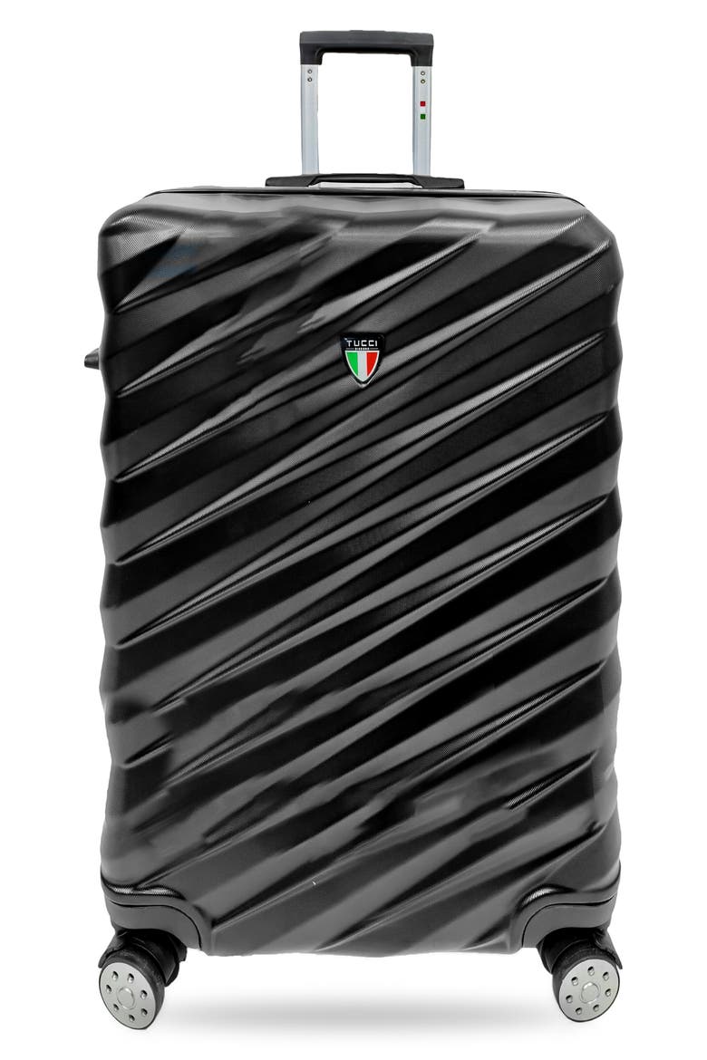 Storto 24-Inch Medium Hardside Spinner Luggage, Main, color, BLACK
