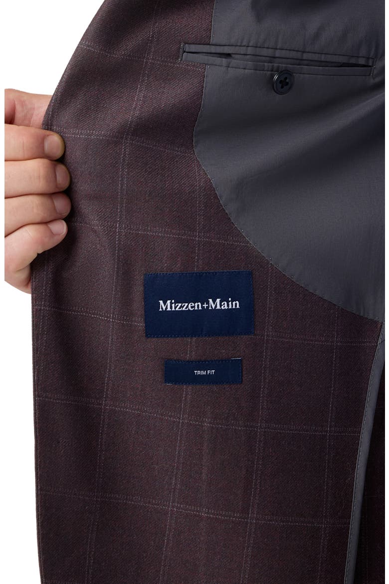Lavelle Wool Blazer, Alternate, color, MERLOT TATTERSALL