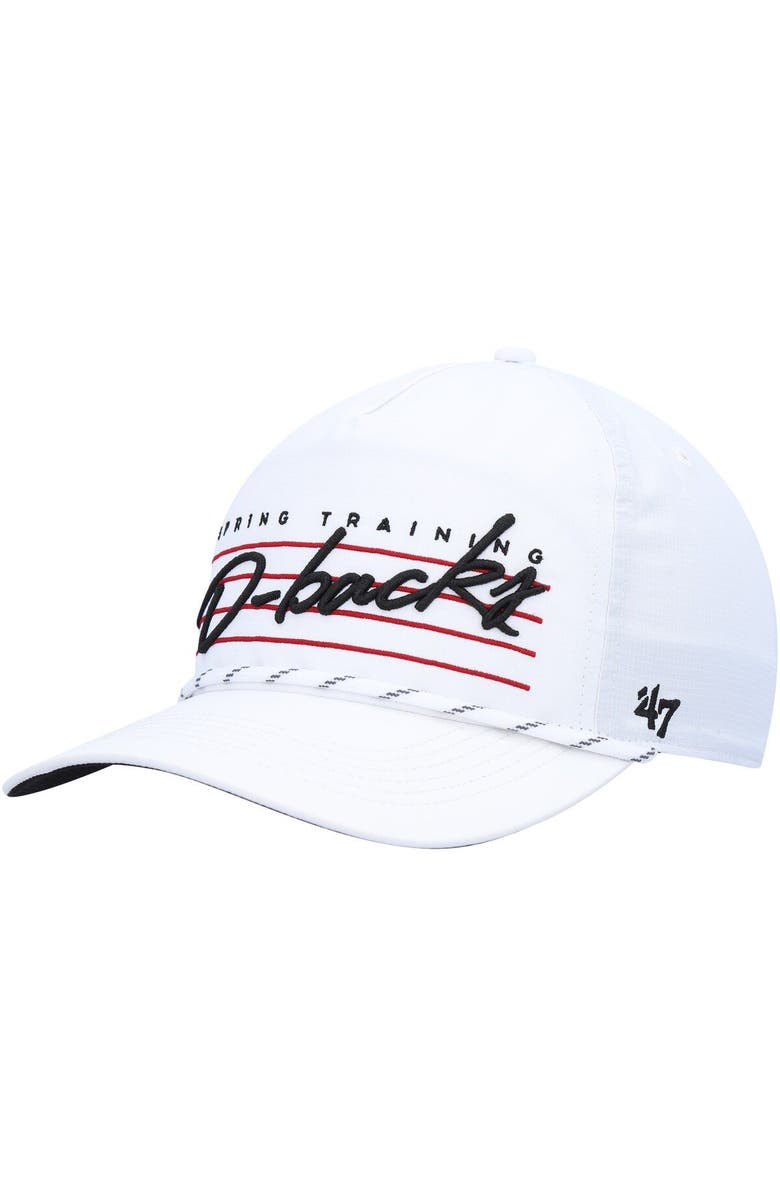 '47 Men's '47  White Arizona Diamondbacks Downburst Hitch Snapback Hat, Main, color, 