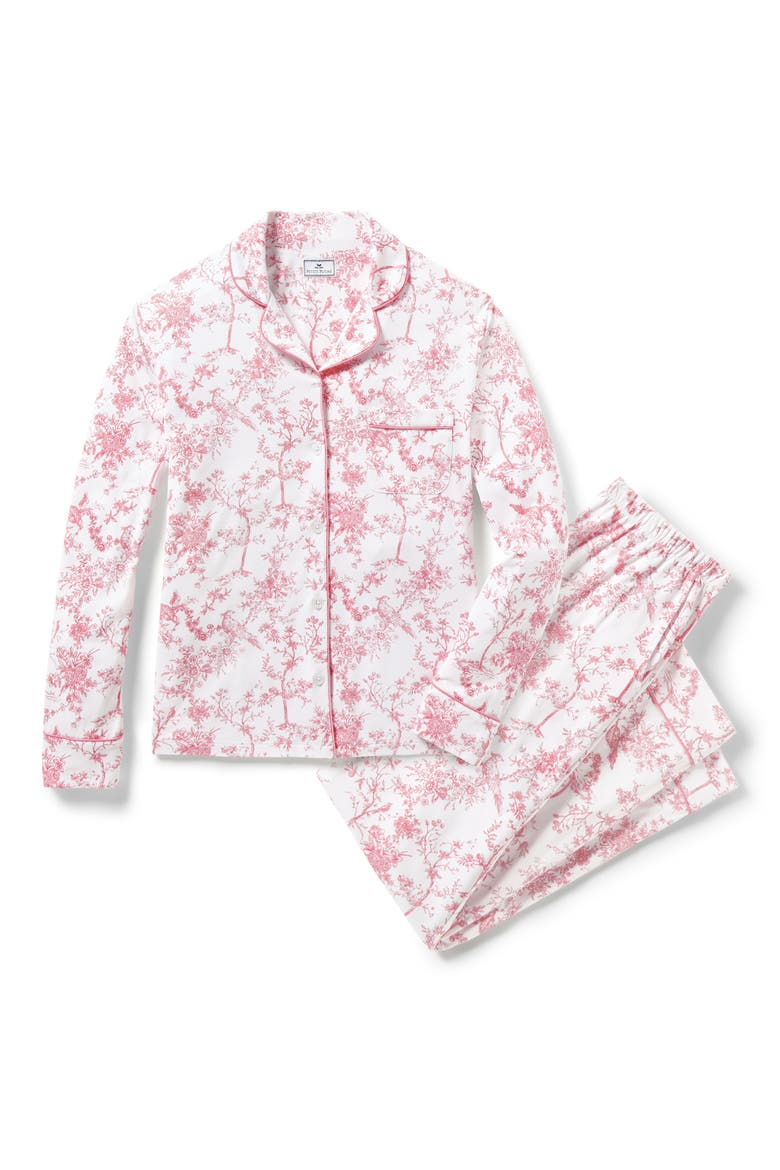 Luxe Pima Cotton Pajamas, Alternate, color, PINK TIMELESS TOILE