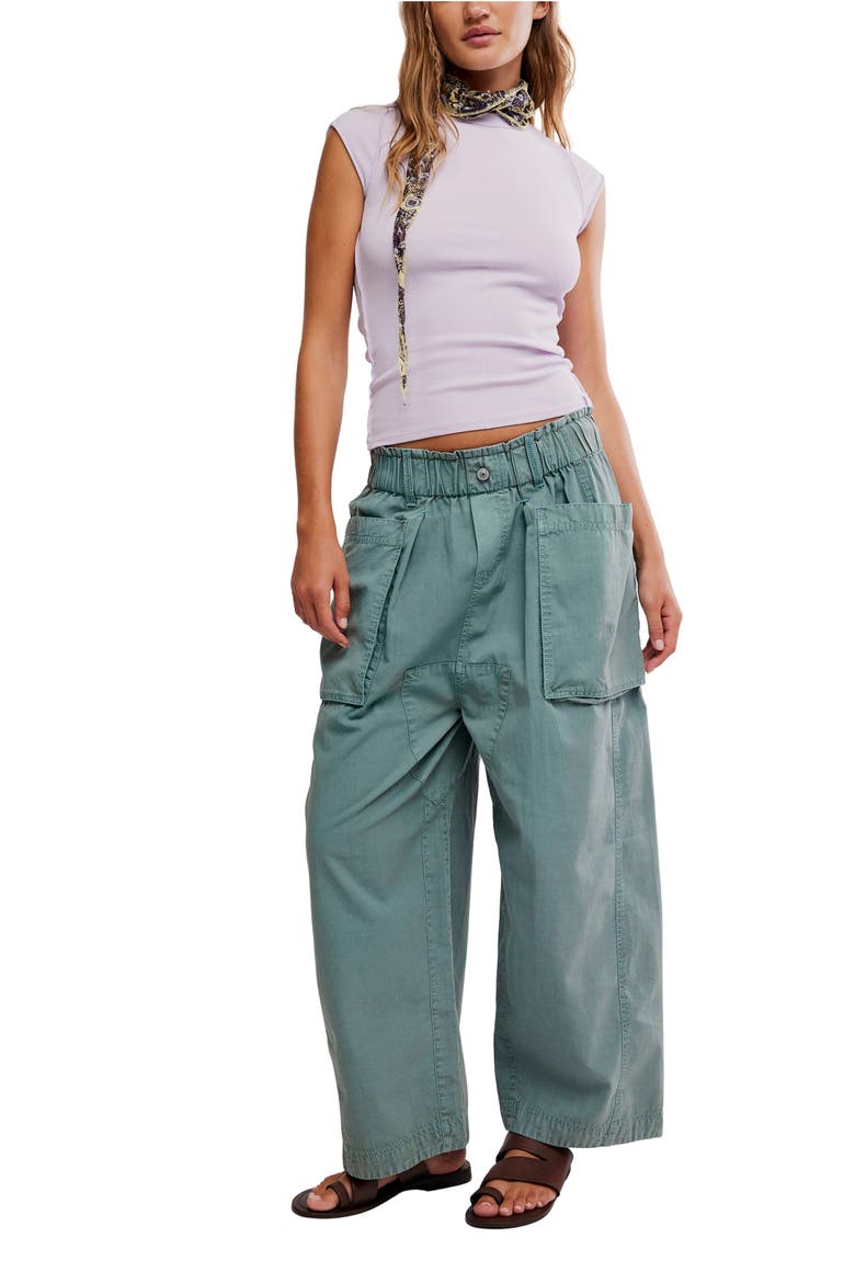 Costa Straight Leg Harem Pants, Alternate, color, STORMY SEA