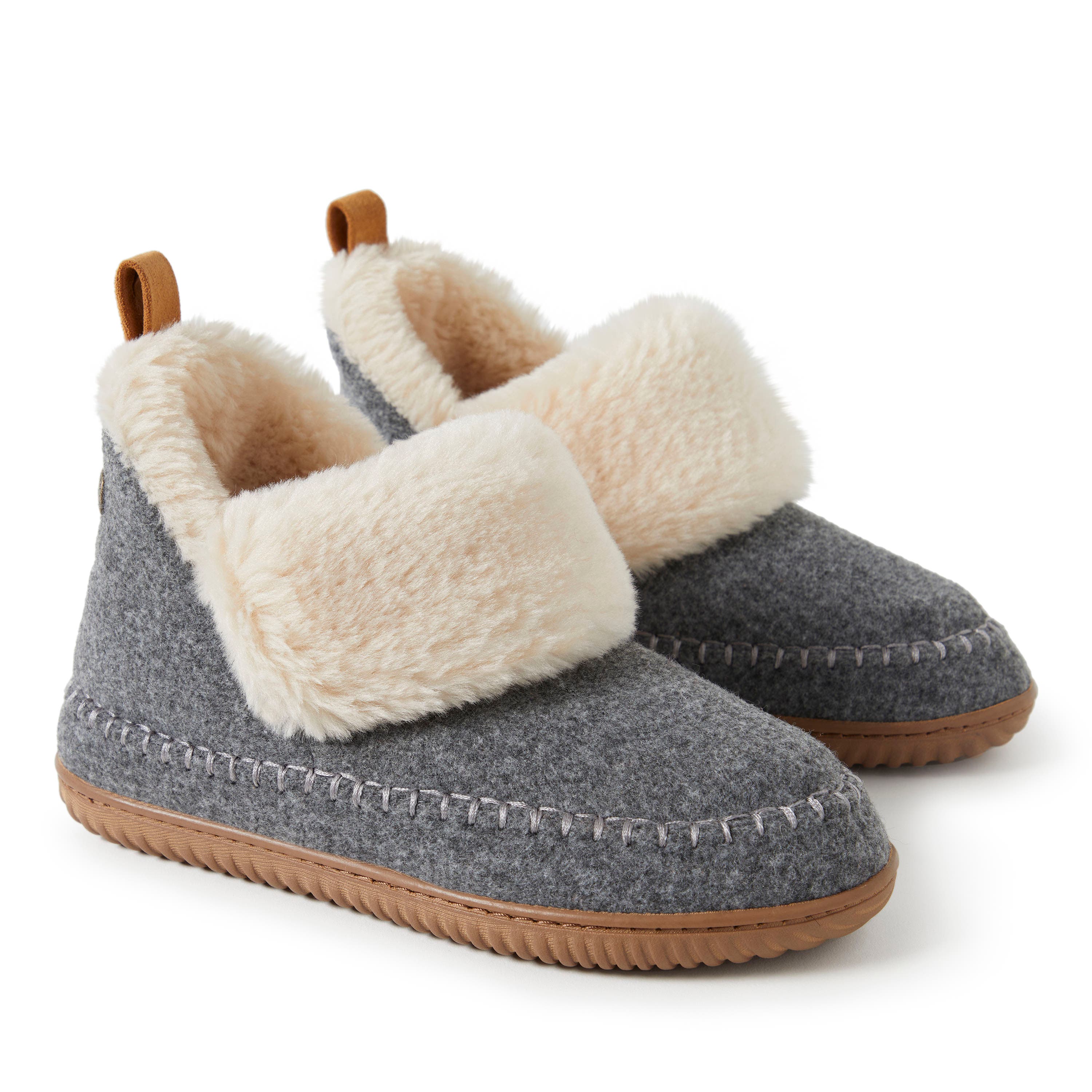 DEARFOAMS Moritz Bootie Slipper, Alternate, color, Grey