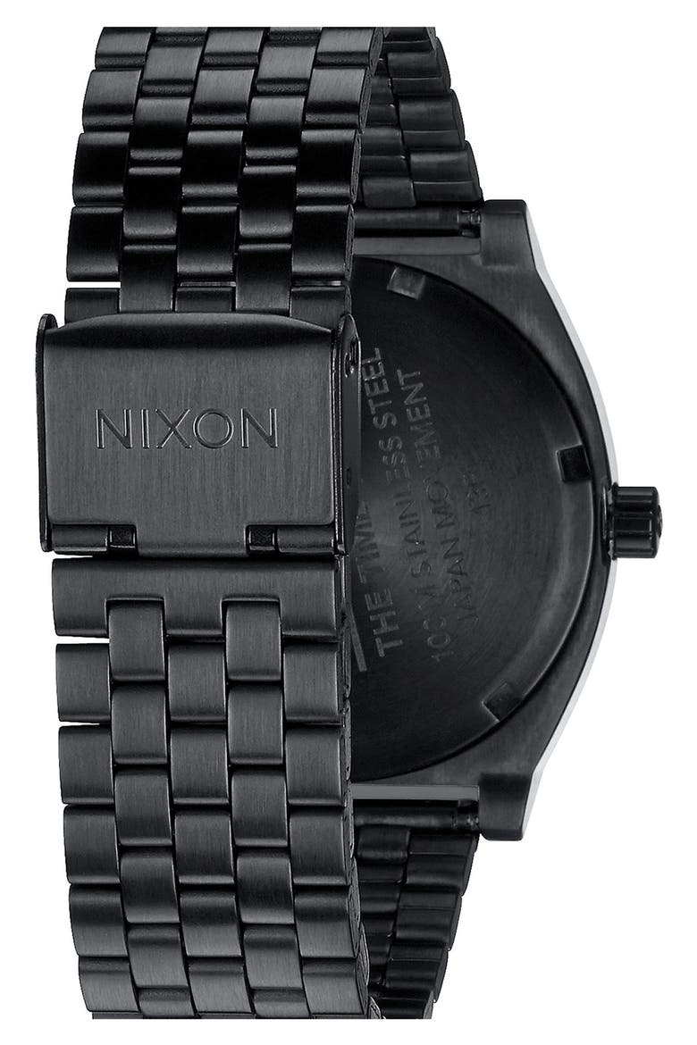 'The Time Teller' Bracelet Watch, 37mm, Alternate, color, BLACK