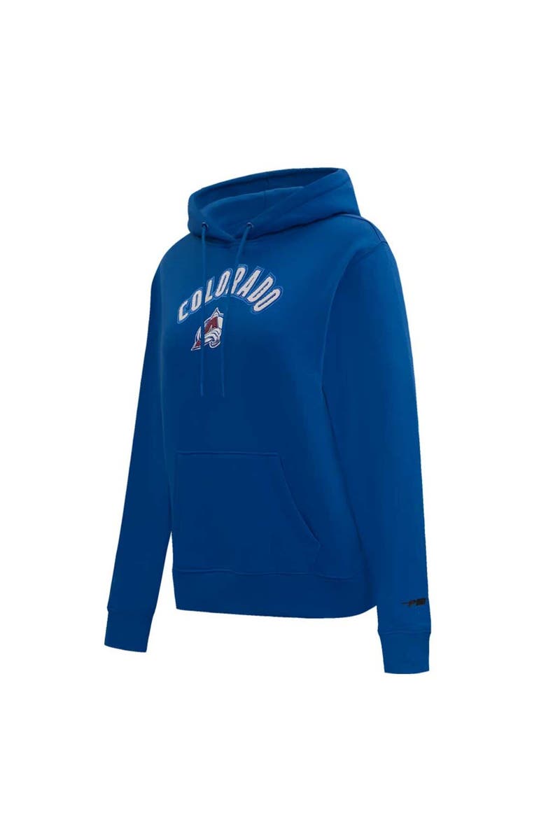 PRO STANDARD Women's Pro Standard Navy Colorado Avalanche Classic Chenille Pullover Hoodie, Alternate, color,