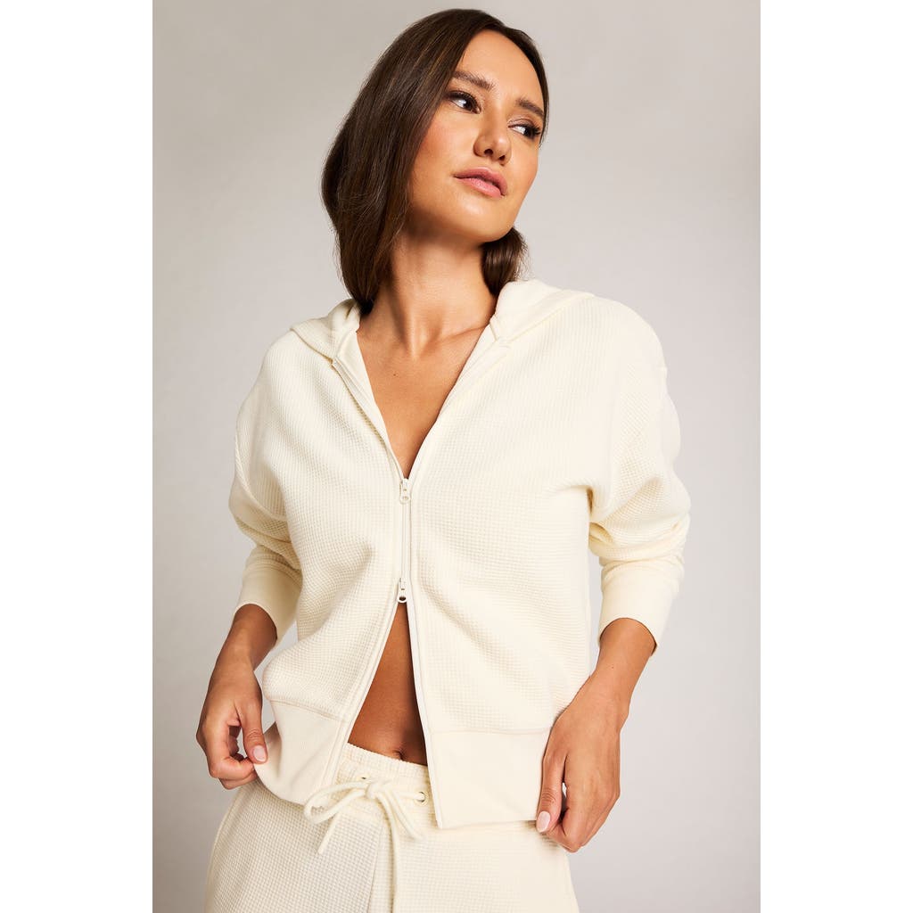 Negative Underwear Waffle Knit Bomber In Yellow