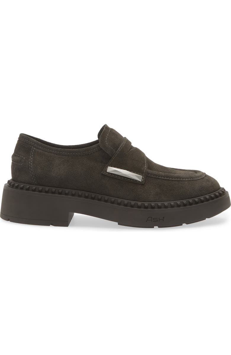 Ash Medusa Lug Sole Loafer, Alternate, color, Bistro
