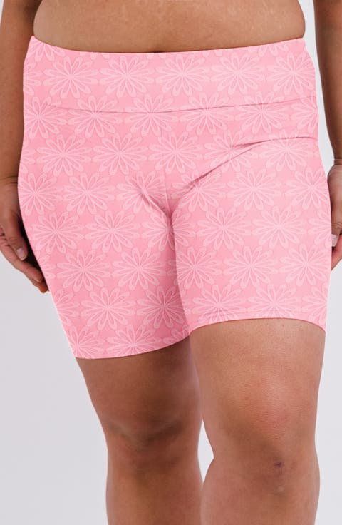 Plus Size Mid-Thigh Swim Shorts