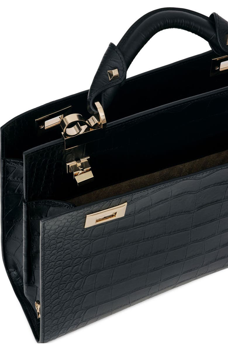 VIE LORIE Veronika Top Handle Bag, Alternate, color, Onyx