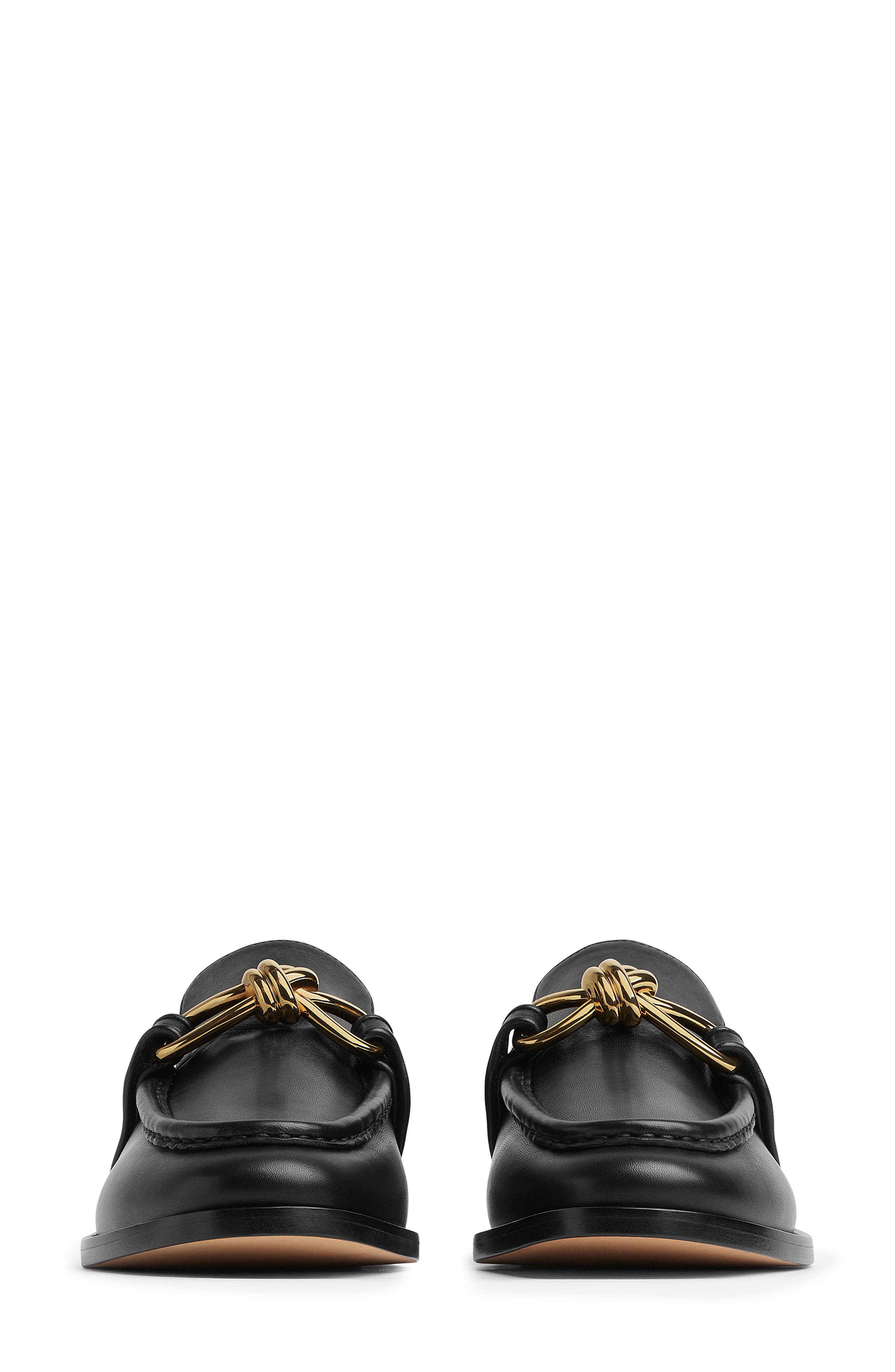 Bottega Veneta Astaire Knot Bit Loafer, Alternate, color, Black