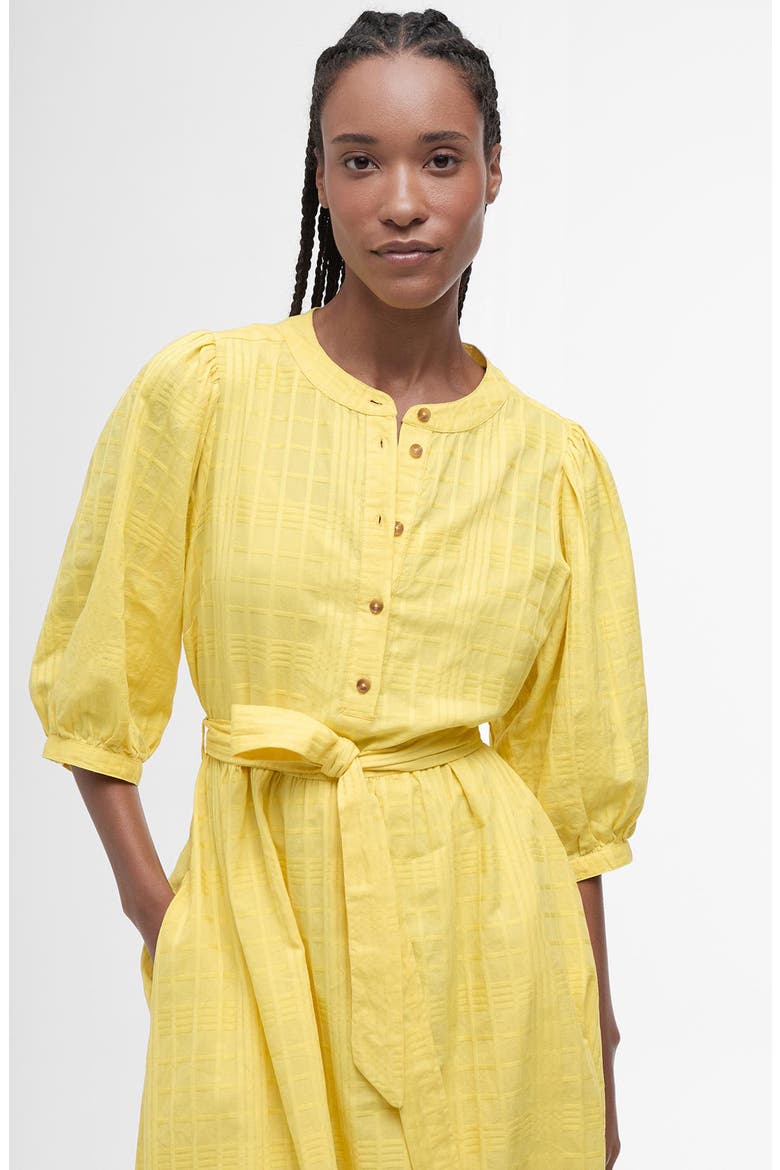 Heidi Cotton Midi Dress, Alternate, color, SUNRAY YELLOW