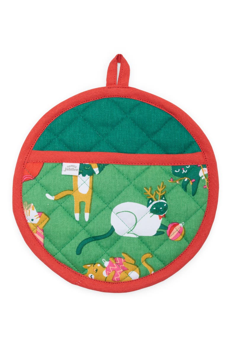 Let it Meow Potholder, Alternate, color, LET IT MEOW
