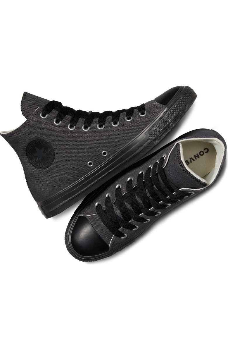 Converse Gender Inclusive Chuck Taylor All Star Canvas High Top Sneaker, Alternate, color, Dark Matter/ Black/ Black