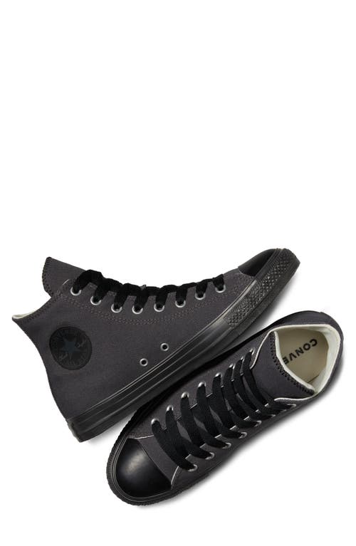 Converse Gender Inclusive Chuck Taylor All Star Canvas High Top Sneaker In Dark Matter/black/black