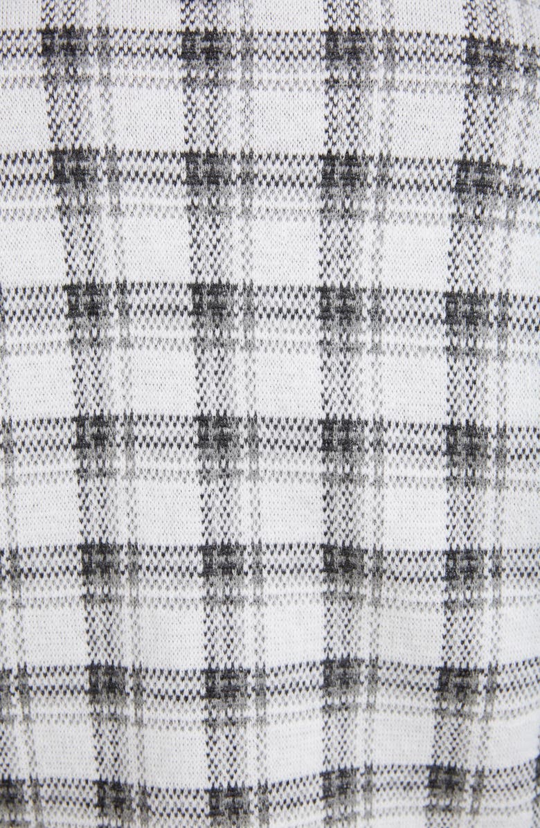 Thom Browne Check Jacquard Cashmere & Wool Sweater Jacket, Alternate, color, 