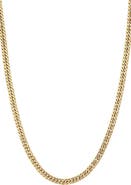 Adornia Men's 18K Gold Plated Stainless Steel Curb Chain Necklace