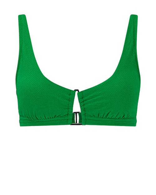 Shop Adore Me Coraline Swimwear Contour Bustier Top In Dark Green