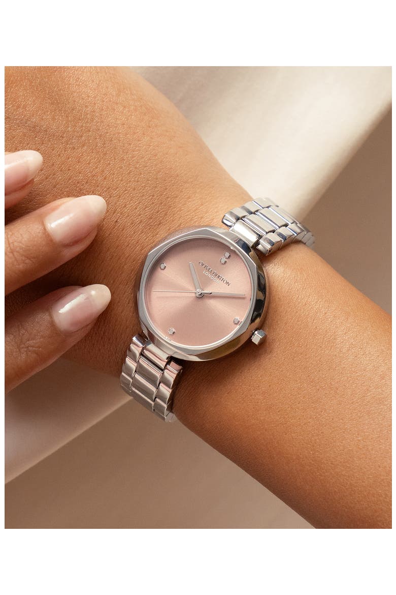 Dimension Bracelet Watch, 32mm, Alternate, color, PINK